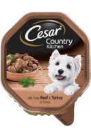 CESAR<sup>®</sup> «Фермерская Кухня» с аппетитной говядиной и индейкой в соусе